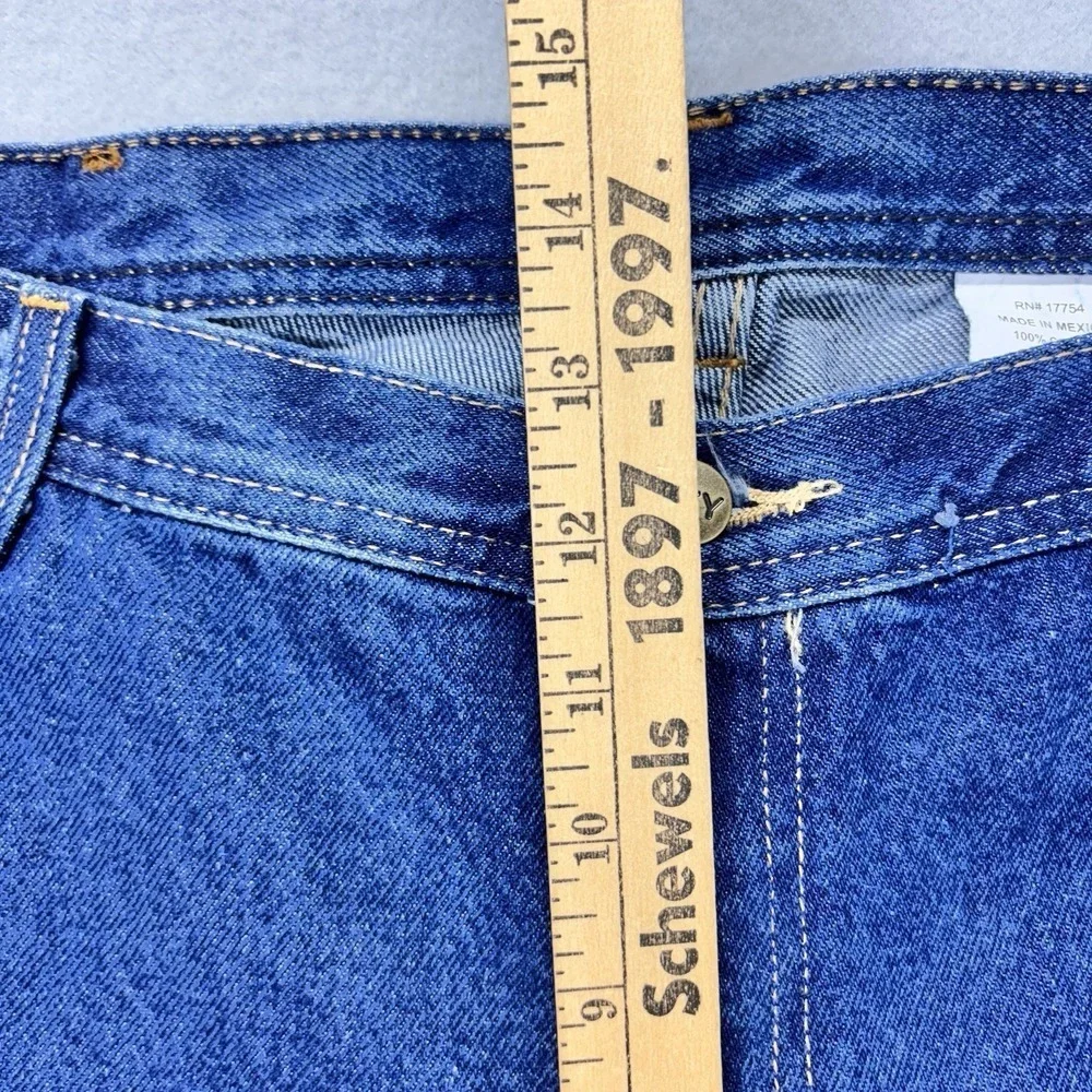 Key Jeans Mens 42x30 Boot Cut Relaxed Fit 5 Pocket Blue Denim Workwear‎ NEW